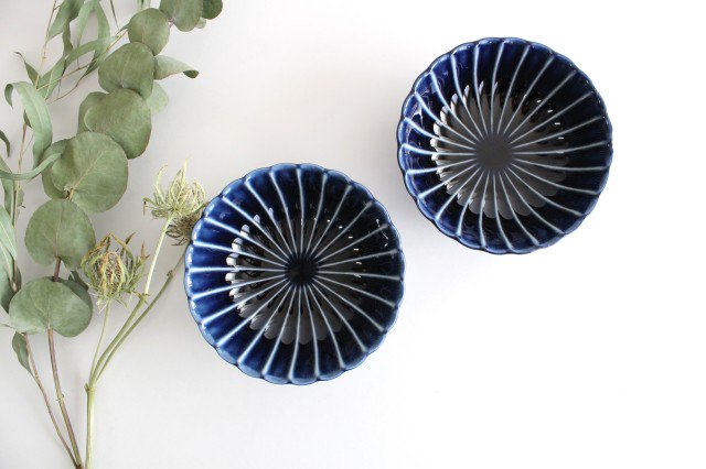 Giyaman Small Bowl Blue 12cm/4.7in | Kobachi Mino Ware