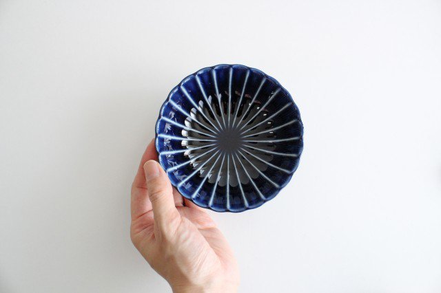 Giyaman Small Bowl Blue 12cm/4.7in | Kobachi Mino Ware