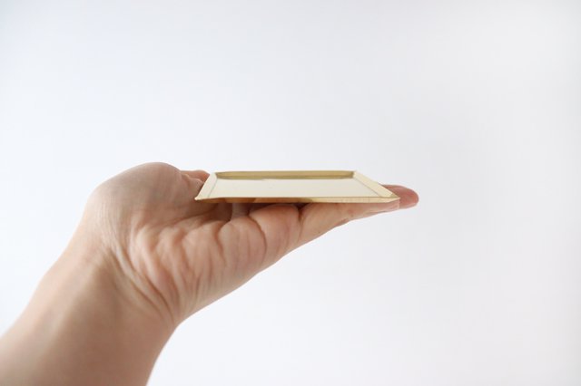 Brass Square Coaster Tray