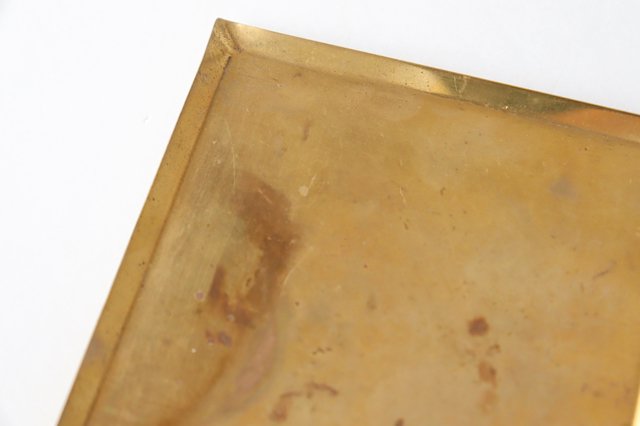 Brass Square Coaster Tray