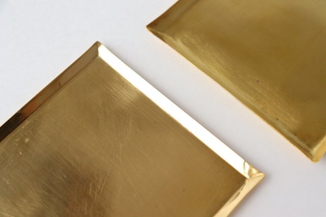 Brass Square Coaster Tray