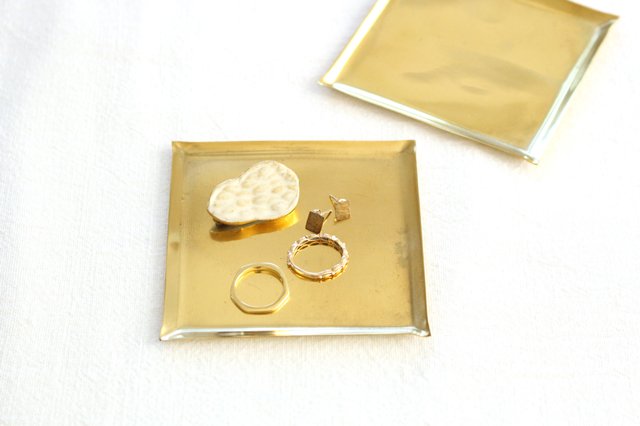 Brass Square Coaster Tray