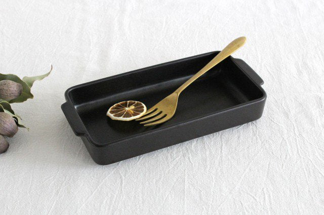 Square Deep Plate Gratin Dish Black | Banko Ware