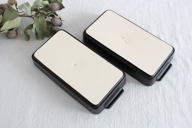 Square Deep Plate Gratin Dish Black | Banko Ware