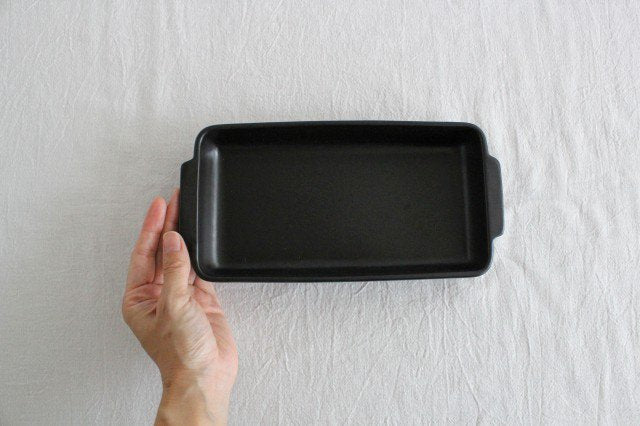 Square Deep Plate Gratin Dish Black | Banko Ware
