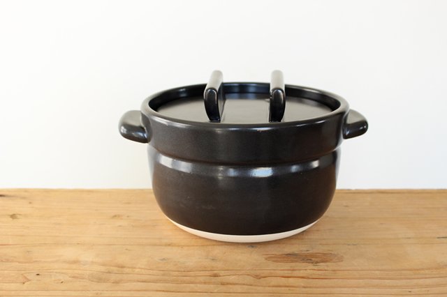 Nakagawa Masashichi Shoten Donabe black 2cups | Japanese Clay Pot