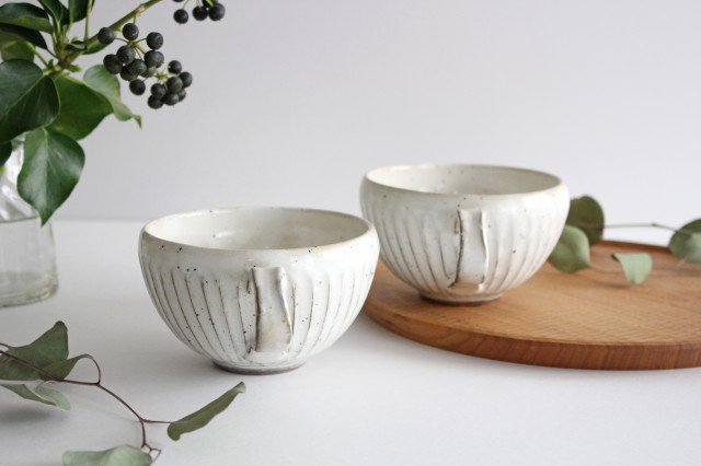 Soup Cup White Shaved | Mino Ware-Detail11