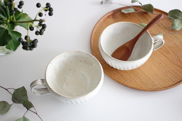 Soup Cup White Shaved | Mino Ware-Detail4