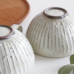 Soup Cup White Shaved | Mino Ware-Detail5