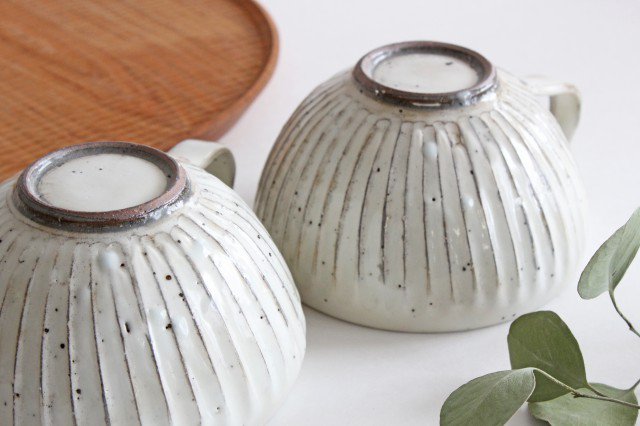 Soup Cup White Shaved | Mino Ware-Detail5