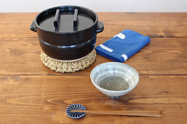 Nakagawa Masashichi Shoten Donabe black 3cups | Japanese Clay Pot