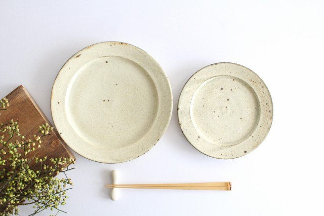 Furutani Seitosho Round Plate Unbleached Color 21cm/8.3in