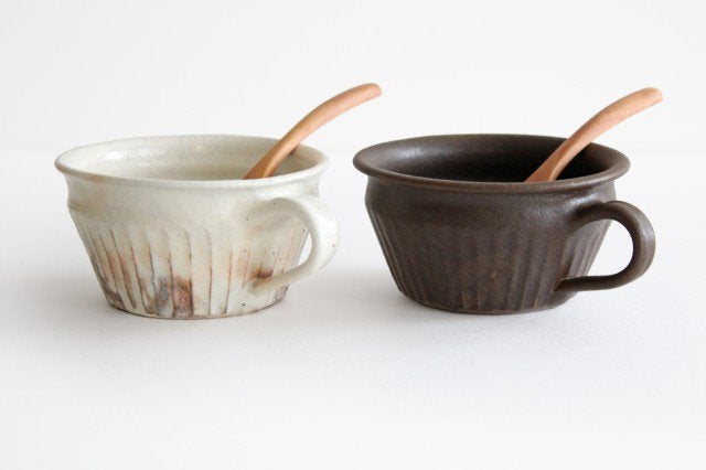 Furutani Seitosho Soup Cup Shinogi Brown-Detail12