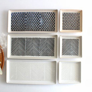 ORIME Rectangle Plate Pique Brown | Sushi Plate Hasami Ware-Detail13