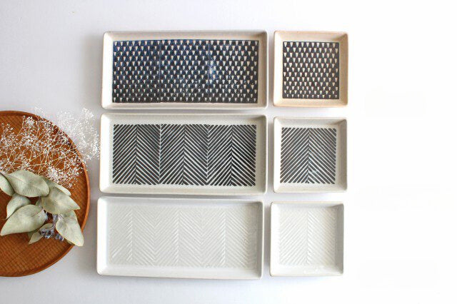 ORIME Rectangle Plate Pique Brown | Sushi Plate Hasami Ware-Detail13