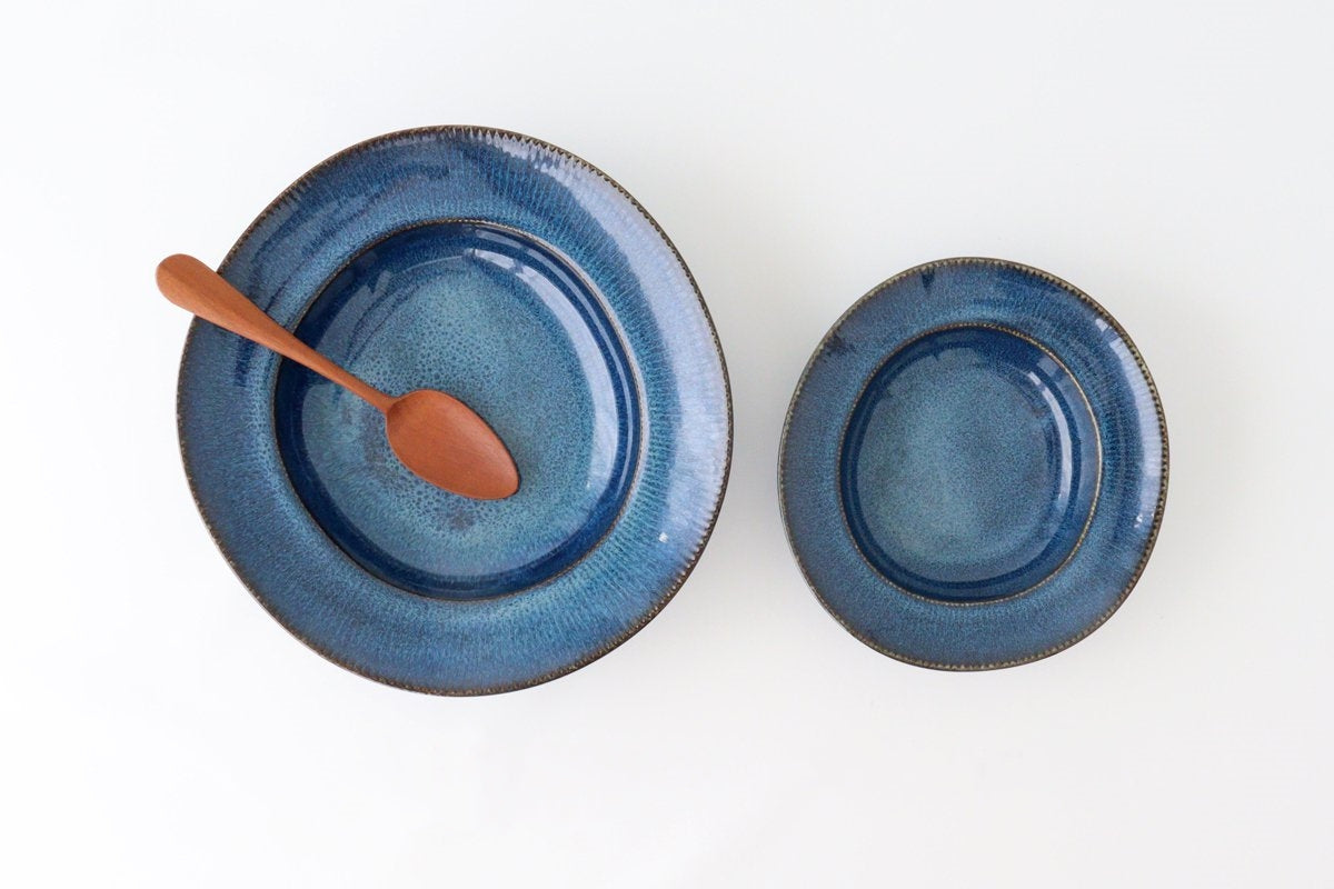 ORLO Pasta Plate Indigo Blue | Mino Ware-Detail14