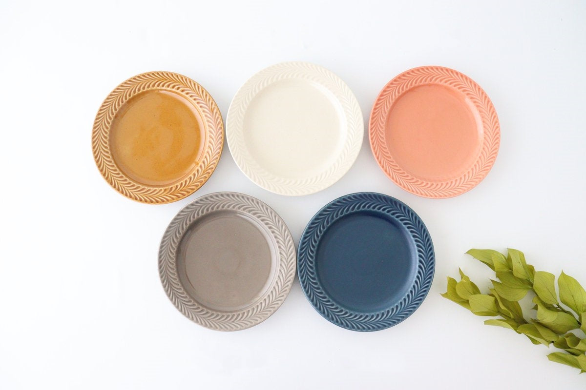 Round Plate Rosemary Gray 17.5㎝/6.9in | Hasami Ware-Detail13