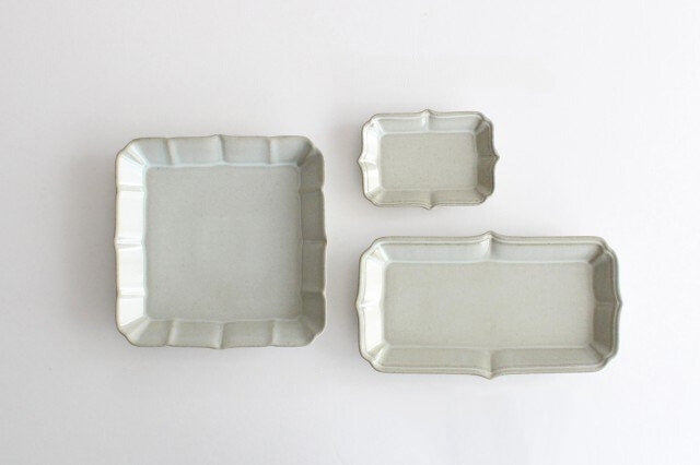 Long Square Plate White S | Hasami Ware
