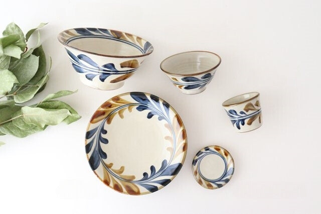 Toshin Kiln Soba Choko Deigo Arabesque Small | Free Cup Tsuboya Ware Yachimun-Detail13