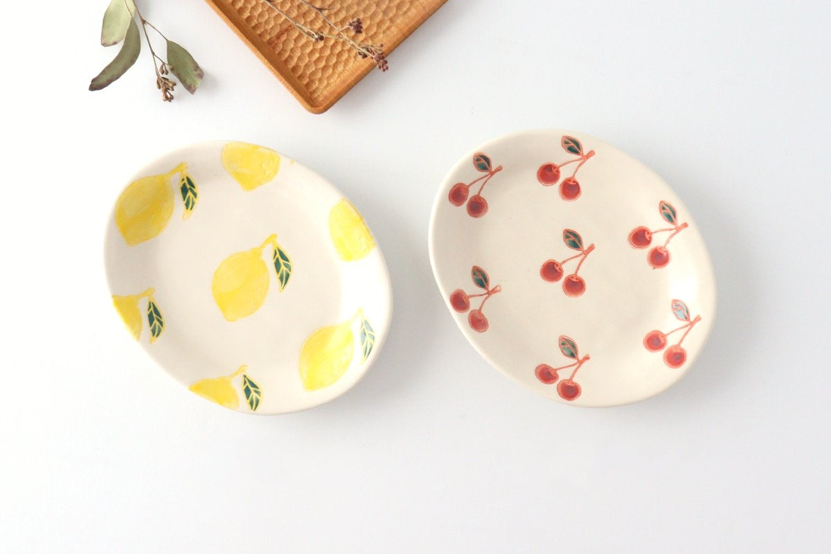 Oval Plate Cherry | Hasami Ware
