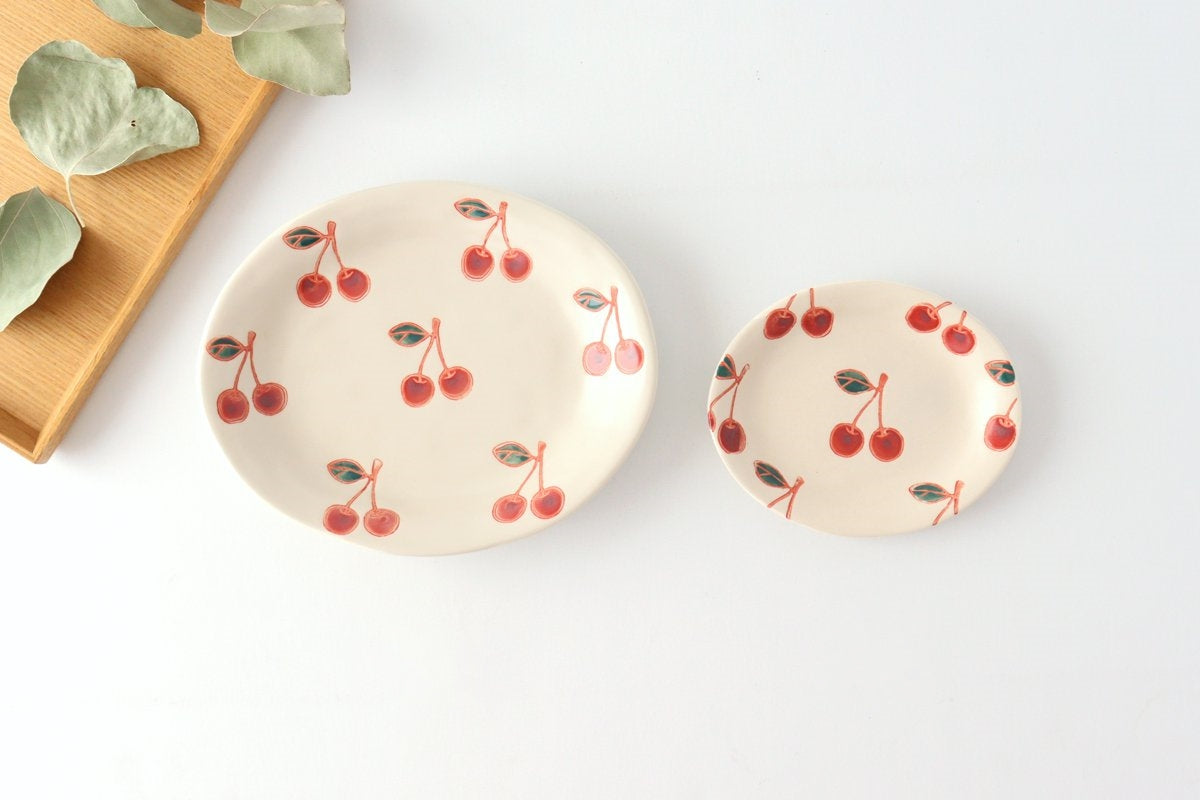 Oval Plate Cherry | Hasami Ware-Detail13