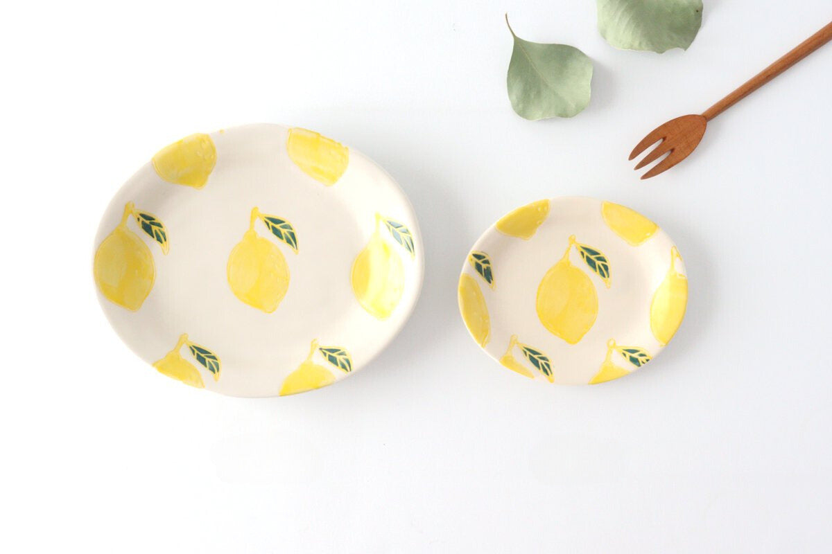 Oval Small Plate Lemon | Hasami Ware-Detail13