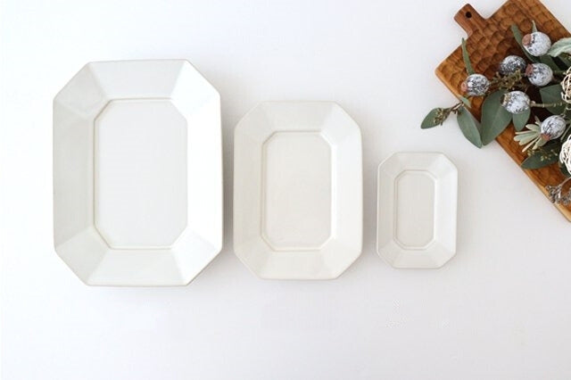 Kosen Kiln Octogonal Plate White M | Banko Ware-Detail14