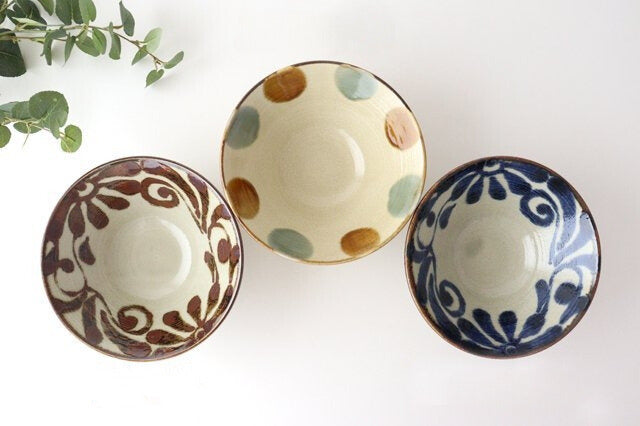 Deep Bowl Blue Arabesque Large | Ramen Bowl Mino ware