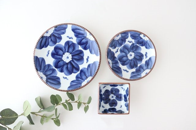 Small Square Bowl Blue Sophia | Kobachi Arita Ware