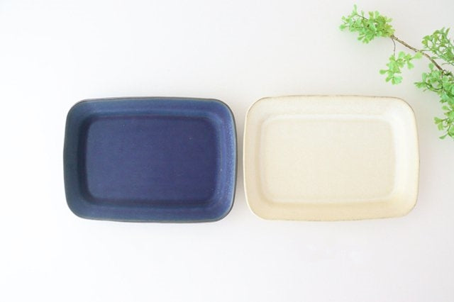 Square plate L ivory pottery Sucre Hasami ware-Detail13