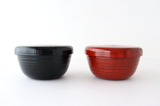 Ishikawa SHIPPOHDO Lacquerware Bowl Set Negoro | Serving Bowl