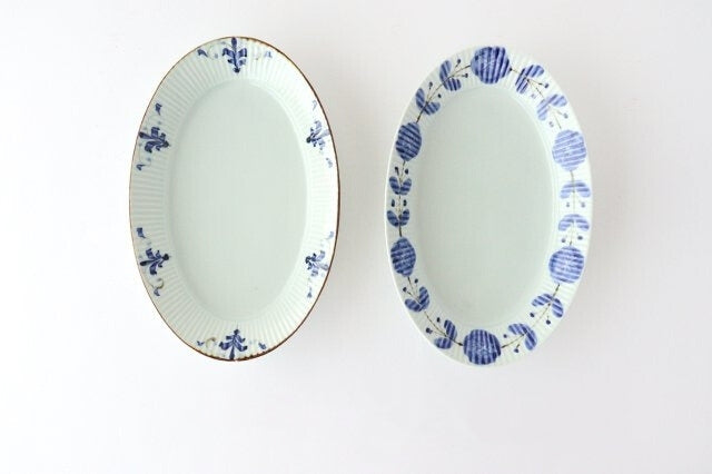 Koyo Kiln LEAVES Oval Plate Shinogi L | Arita Ware