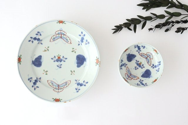 Round Sauce Plate Flower and Butterfly 10.5cm/4.1in | Arita Ware