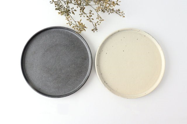 Round Plate Kohiki 24cm/9.4in | Shigaraki Ware