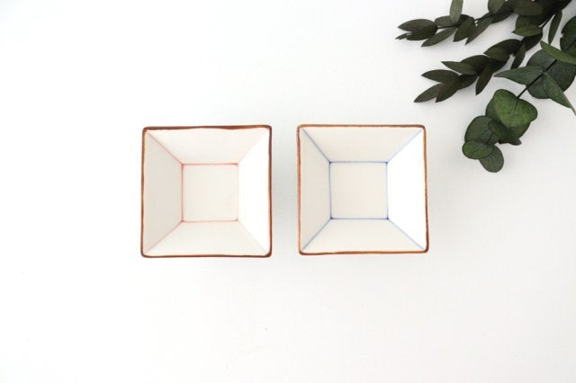 Square Goth Small Blue Porcelain Mino Ware