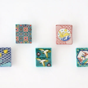 Seikou Kiln Colored Chopstick Rest Flowers and Birds | Hashioki Kutani Ware-Detail11