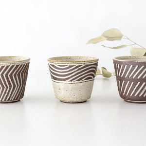 tomaru Japanese Cup Diagonal Shinogi | Yunomi Shigaraki Ware-Detail13