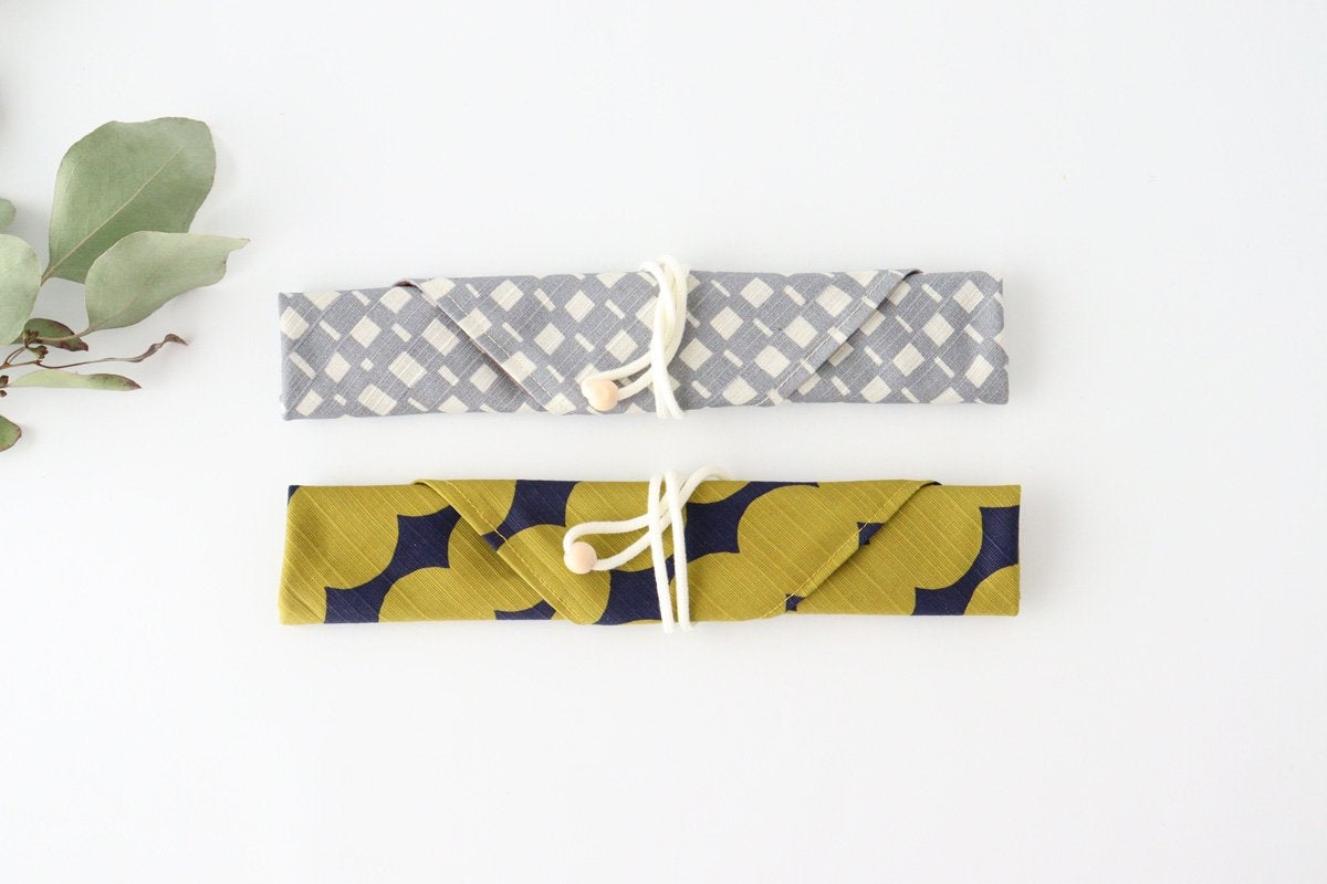 Tsunoda Seibei Shoten Chopsticks Chopstick Bag Set Kagoami 18.0cm /7.08in