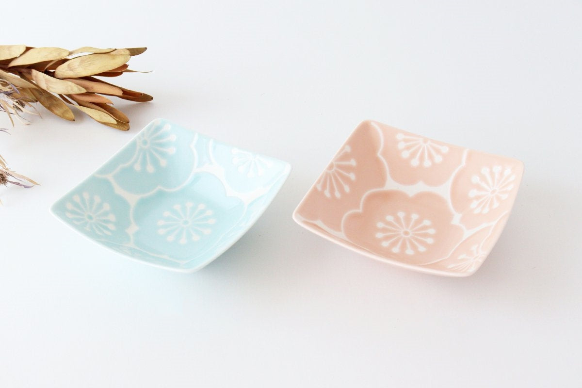 Square Bowl Plum Blue | Kobachi Hasami Ware-Detail13