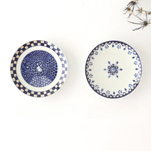 Rinkurou Kiln Round Sauce Plate Blue and Silver 10.5cm/4.1in | Hasami Ware-Detail12