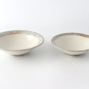 Furutani Seitosho Shallow Bowl Horizontal Stripes 21cm/8.3in | Serving Bowl-Detail14