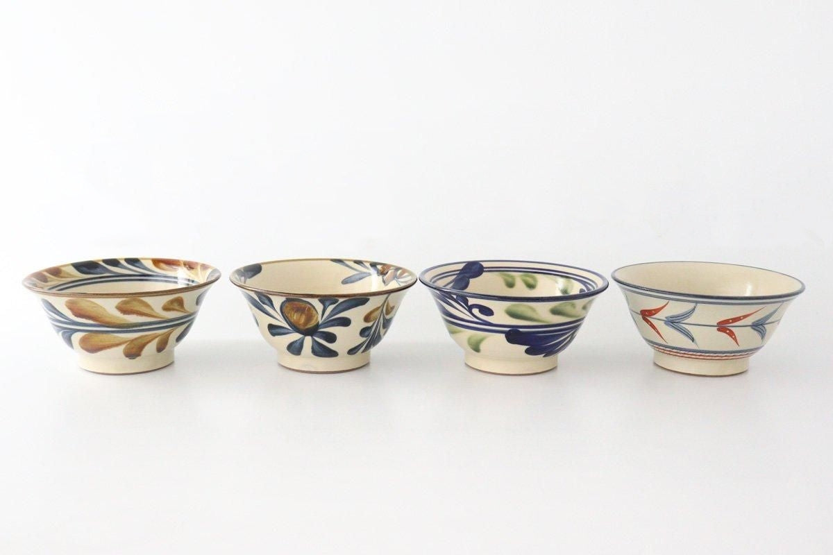 Toshin Kiln Ramen Bowl Blue Arabesque | Tsuboya Ware Yachimun