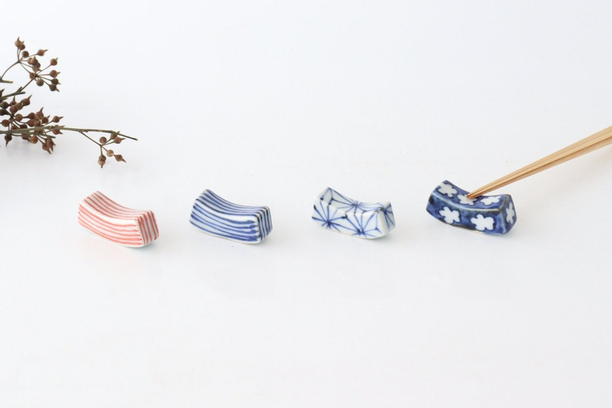 Chopstick Rest Tokusa Blue | Hashioki Arita Ware-Detail12