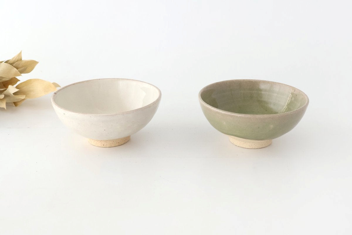 Rough Clay Rice Bowl Green | Mino Ware