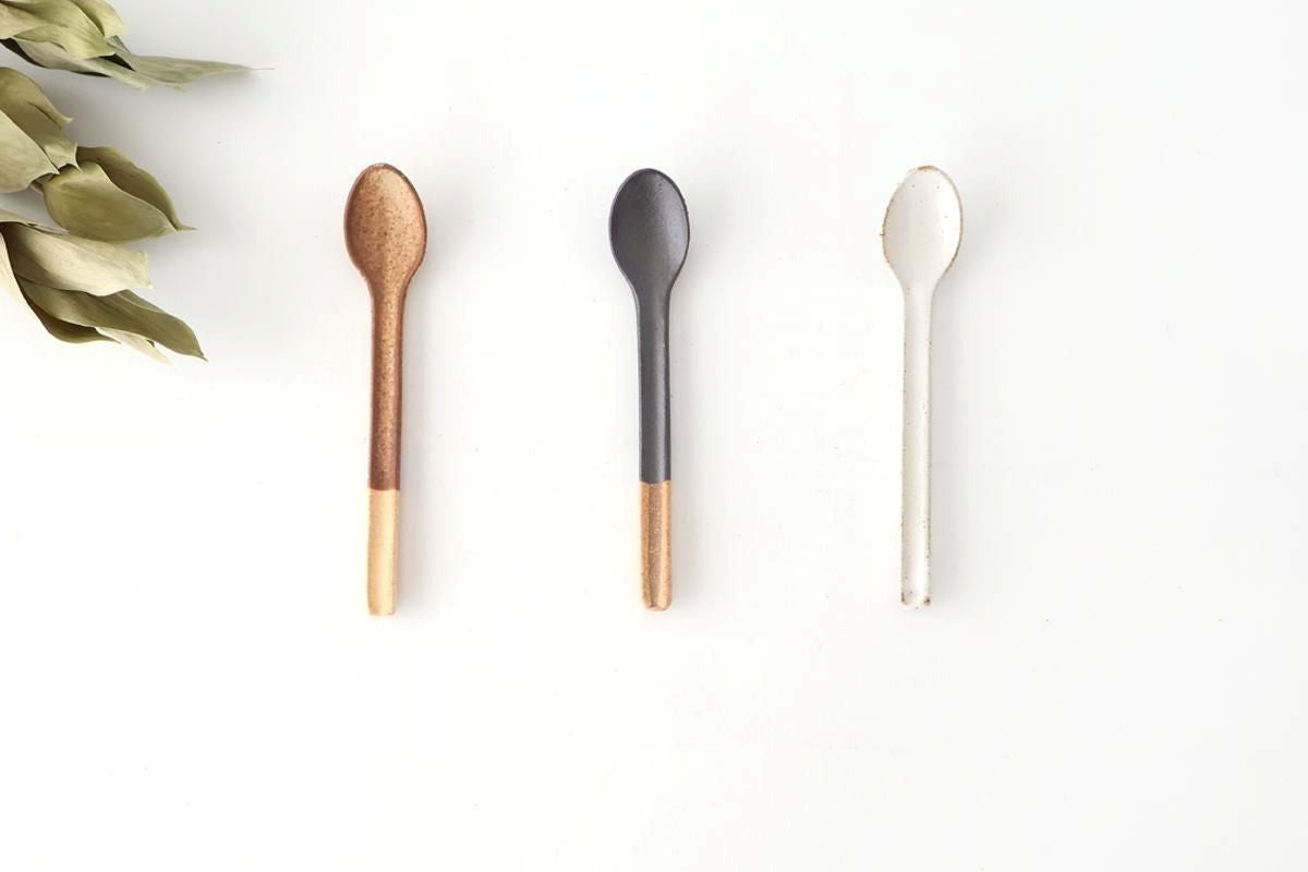 Ceramic Spoon Black Rust | Shigaraki Ware