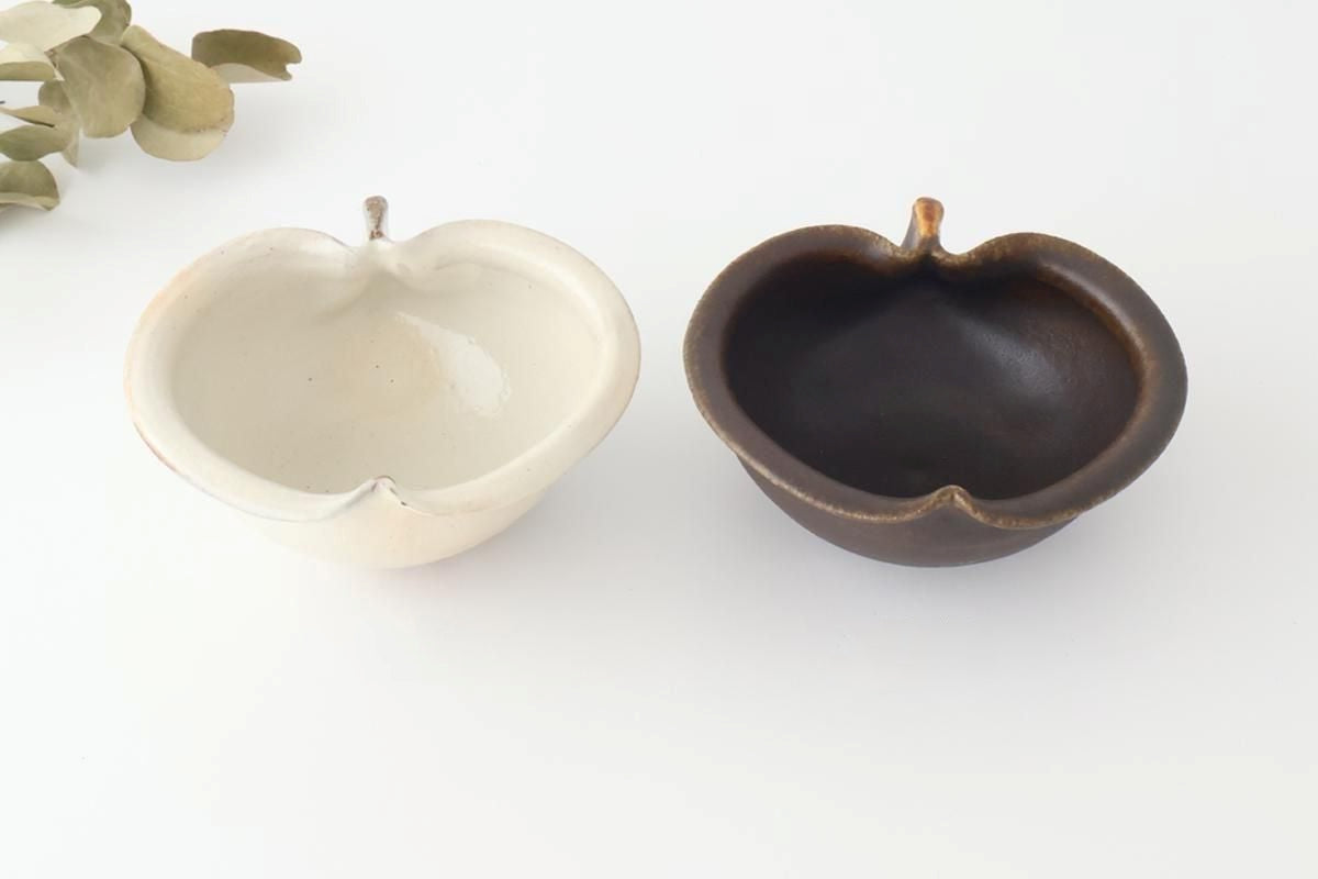 Furutani Seitosho Apple-shaped Bowl White 15㎝/6in