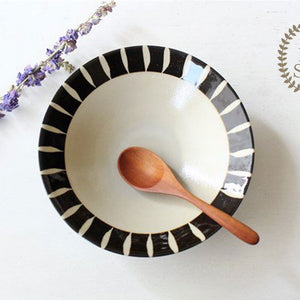 Large Bowl Rim-lined Tokusa | Serving Bowl Mino Ware-TOP