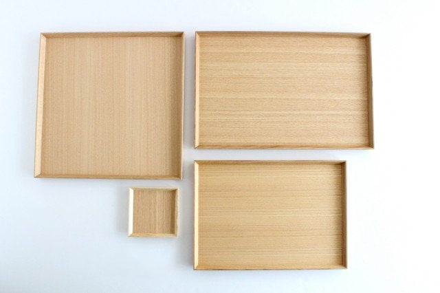 Matsuya Lacquerware Store Wooden Square Tray Unpainted Ash | Echizen Lacquerware