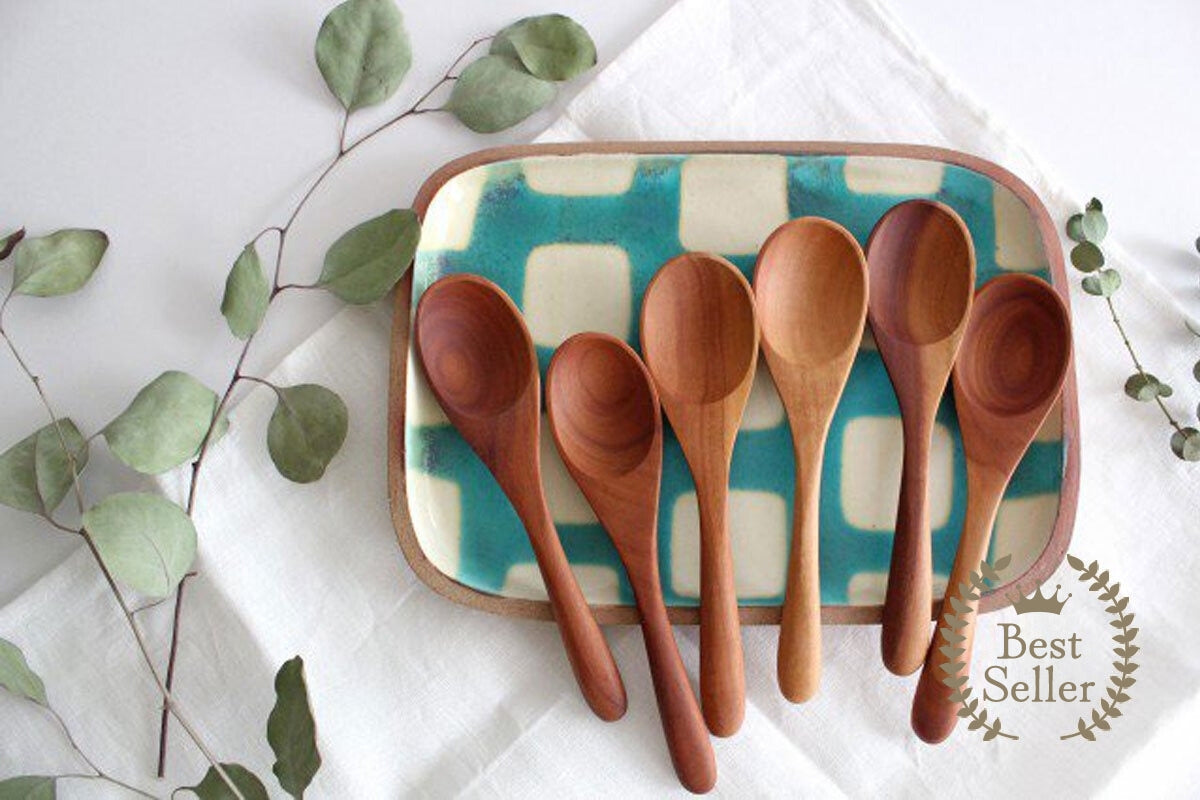 Natural Wooden Soup Spoon-TOP