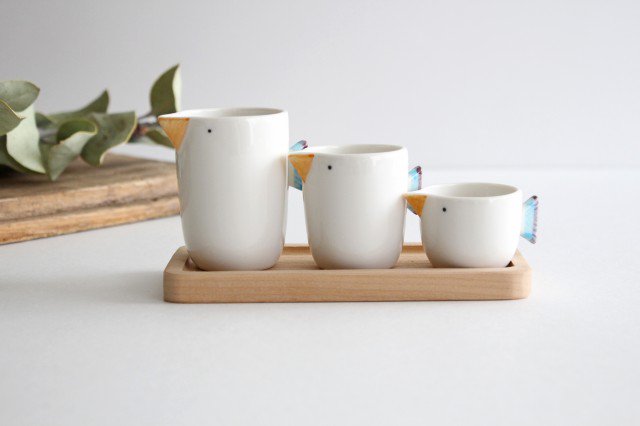 tori Bird 3-piece Mini Pots | Hasami Ware